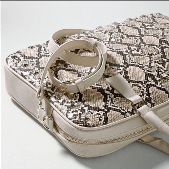 NWT White House Black Market Snake-Print Computer Laptop Tote Bag - Picture 3 of 9